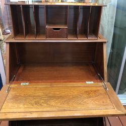 Excellent Secretary desk , Solid Rose Wood , Carved