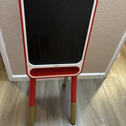 Standing Easel Light Up Art And Chalkboard
