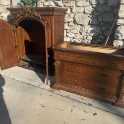 Vintage Edwardian Style Armoire 