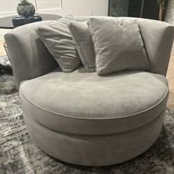 Crate & Barrel Swivel Chair 