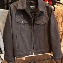 Men's Jacket Express XL Sherpa Trucker Wool 