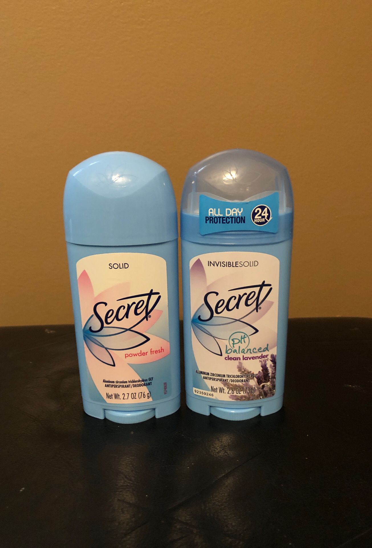 2 Secret deodorant