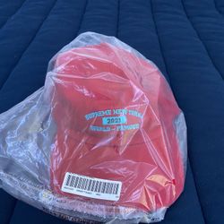 Red World Famous Supreme Hat