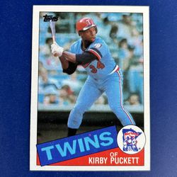 1985 Topps Kirby Puckett Rookie Baseball Card 