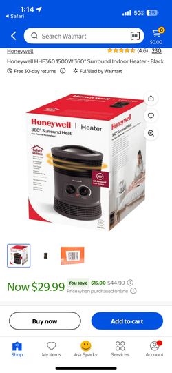 Surround Indoor Heater - Black