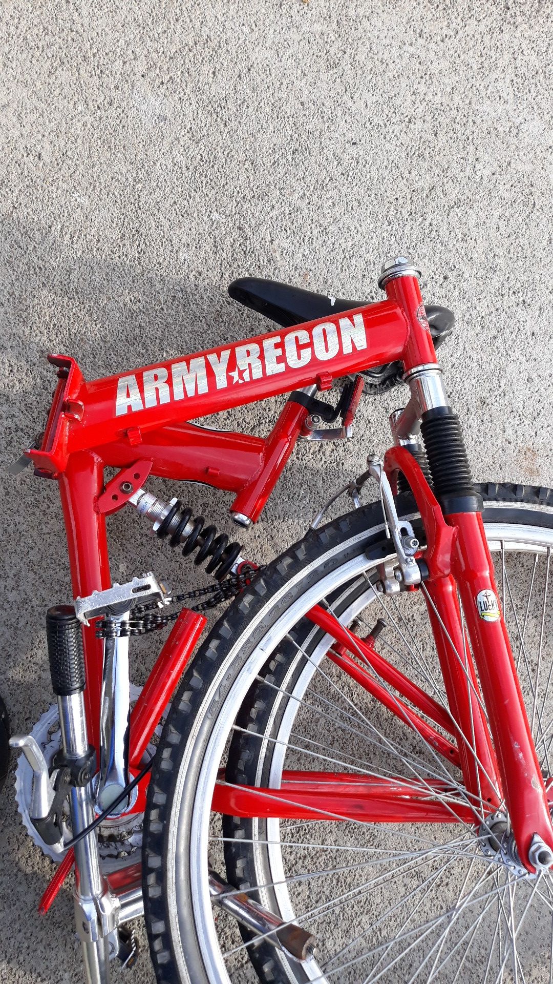 Real Army Recon mount bike