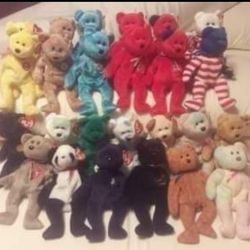 lot of 25 TY beanie baby bears ALL for $75 FIRM