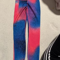 Nwt Womens Xs Under Armour Multicolored Ankle Legging Pink Blue 