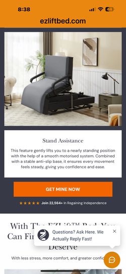 Power Bed That Make A Chair. Bed Anho