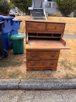 Real wood dresser, desk FREE