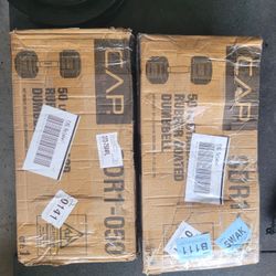 New in Box Rubber Hexagon Dumbbells-50lbs
Cash or Zelle 