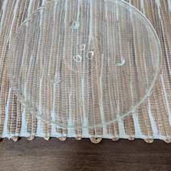 12.25" Microwave Glass Plate with Wheeled Disc