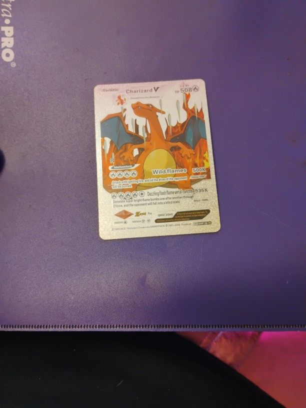 Charizard V Silver Foil Collectors Card