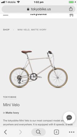 Tokyobike Mini Velo (with rear rack and security screws) for Sale