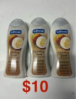 Softsoap Exfoliating Scrub Body Wash 3-Pack