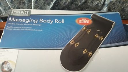 MASSAGING BODY ROLL WITH HEAT VARIABLE INTENSITY VIBRATION