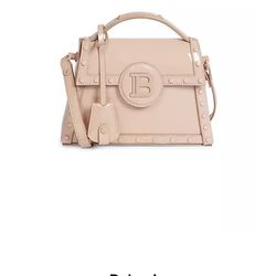 Balmain blush pink top-handle crossbody bag