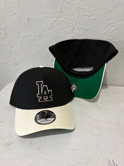Mlb new era Los Angeles dodgers black off white green UV 9forty a frame SnapBack hats