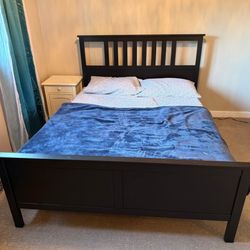 HEMNES Bed frame,Queen and mattress
