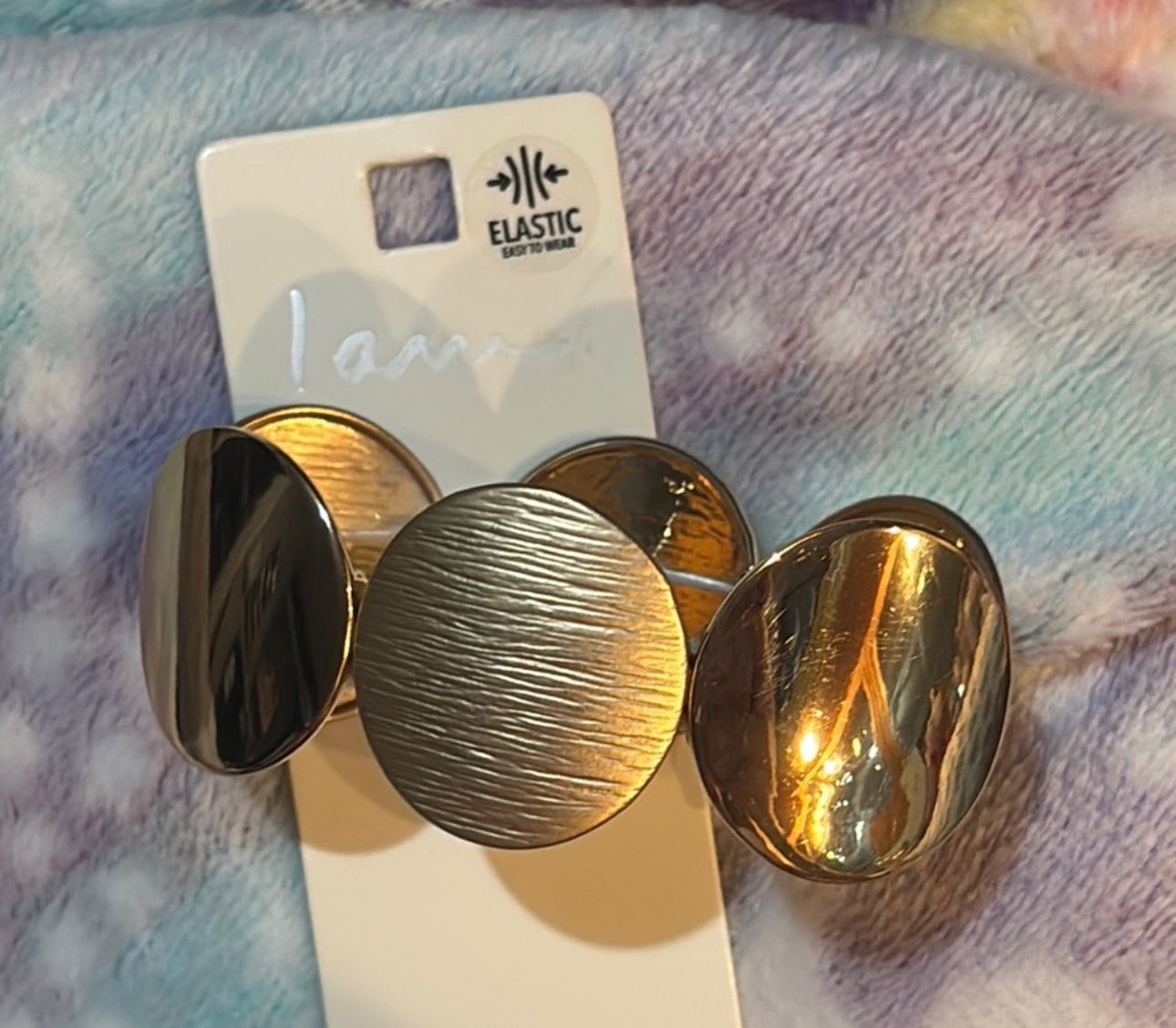I Am - Elastic Gold Bracelet