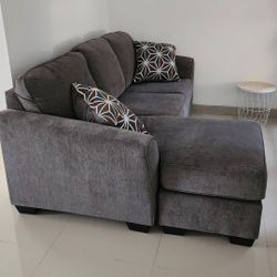 Gray L-Shape Chaise Sectional Sofa from Ashley HomeStores