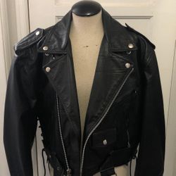Women L leather jacket