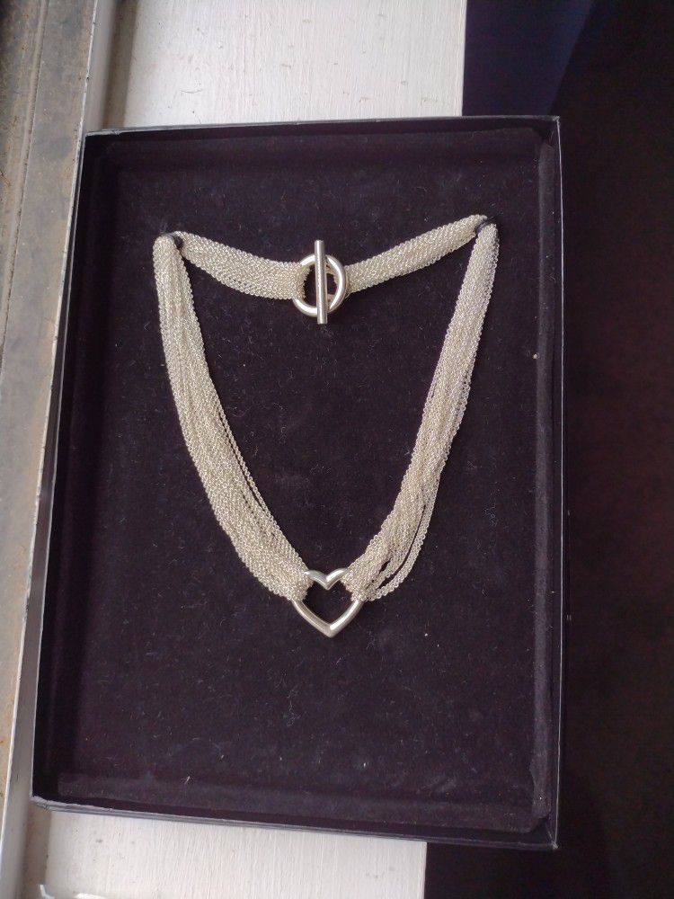 Tiffany 9.25 Silver Strand Necklace