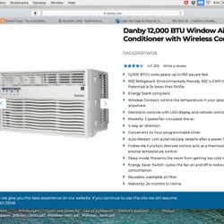 Window AC 12K BTU, NIB