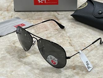 Ray Ban RB3025 Aviator Total Black Sunglasses