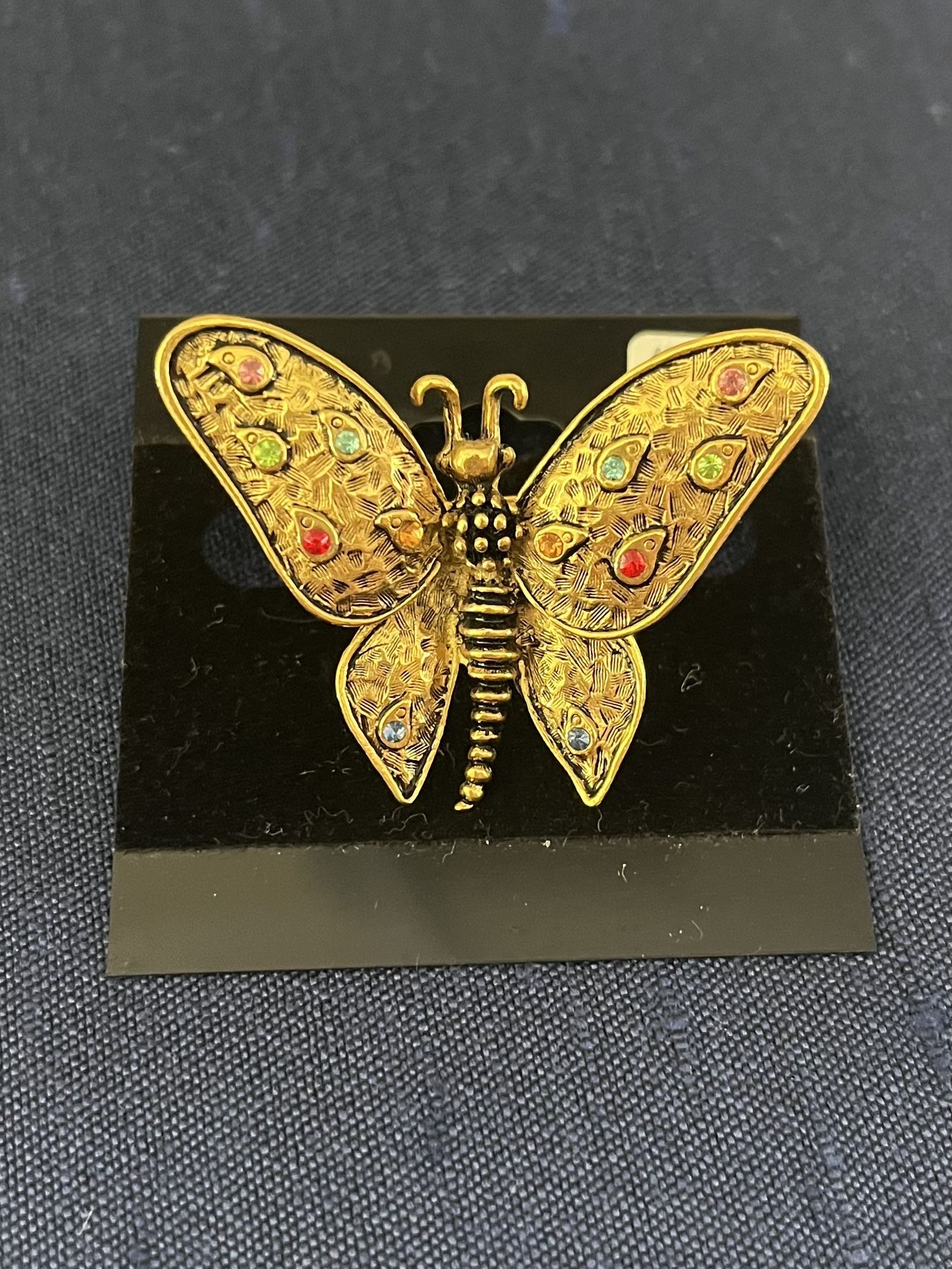 Golden Butterfly 🦋 Brooch