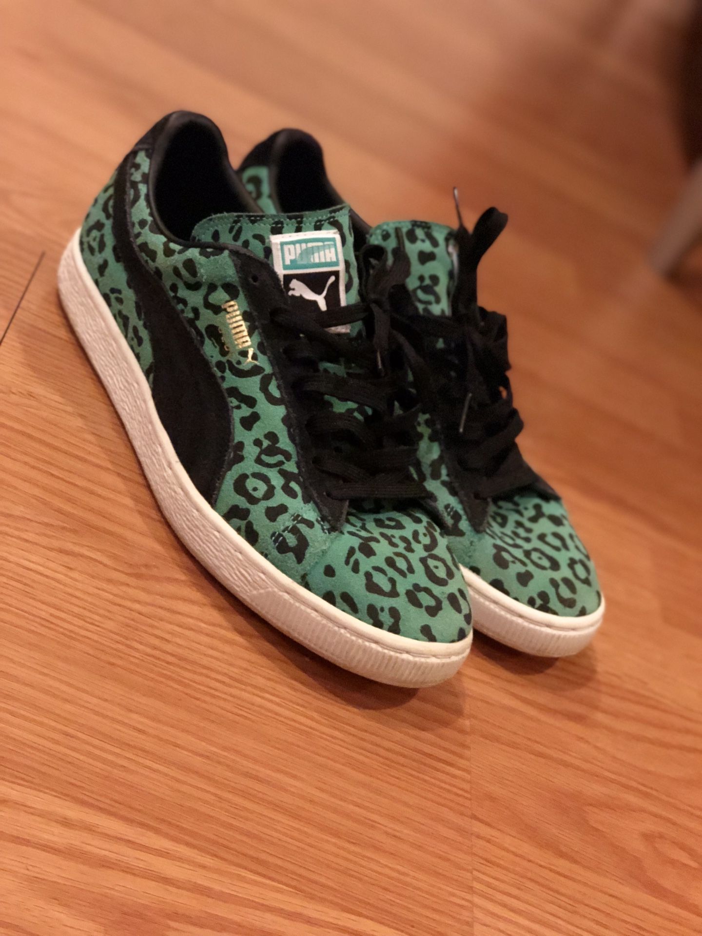 Teal Leopard Pumas