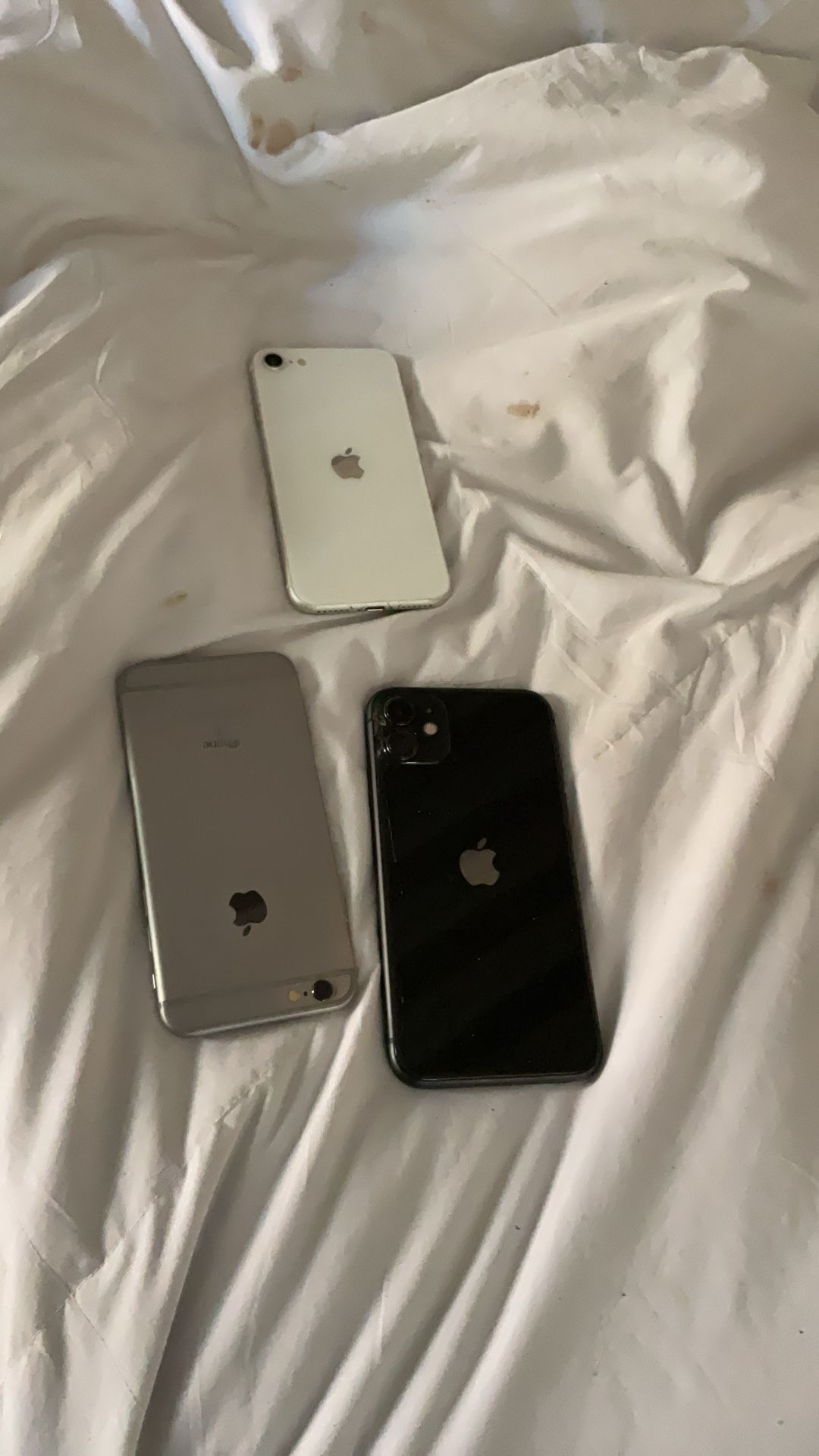 iPhones Locked To Password Three Phone Lot