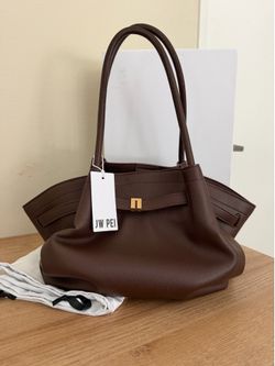 JW PEI Hana Medium Tote Bag - Dark Brown