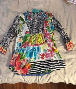 Antica Sartoria Italian Boho Tunic Dress NWT – Size M – $25