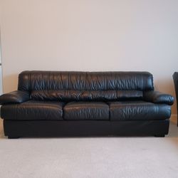 Black Leather Couch