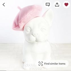 Handmade Dog Beret Hat