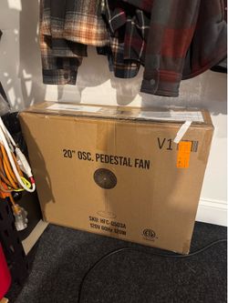 20 inch oscillating fan. New in box
