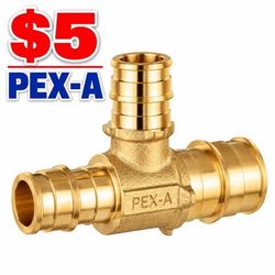 PEX-A Expansion Reducing Tee 3/4" x 1/2" x 1/2"