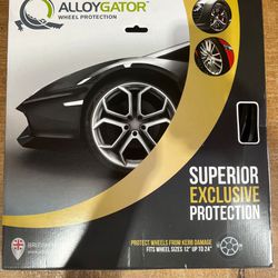 Alloygator Superior Exclusive Alloy Wheel Rim Protectors, Red - Set of 4 12-24"