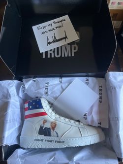Donald Trump “Fight Fight Fight” Sneakers Size 9 , 10 , and 11 Brand New
