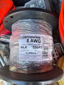Cerrowire 8 AWG Black THHN Wire 500 ft