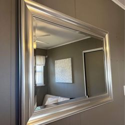 Silver Dresser Wall Mirror