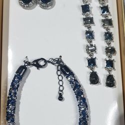 2 Pairs of Earrings & a Bracelet New In Box/Ready For Gift.