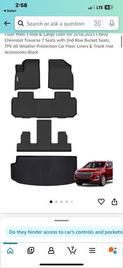 Oem Traverse Bench Seat Floor Mats
