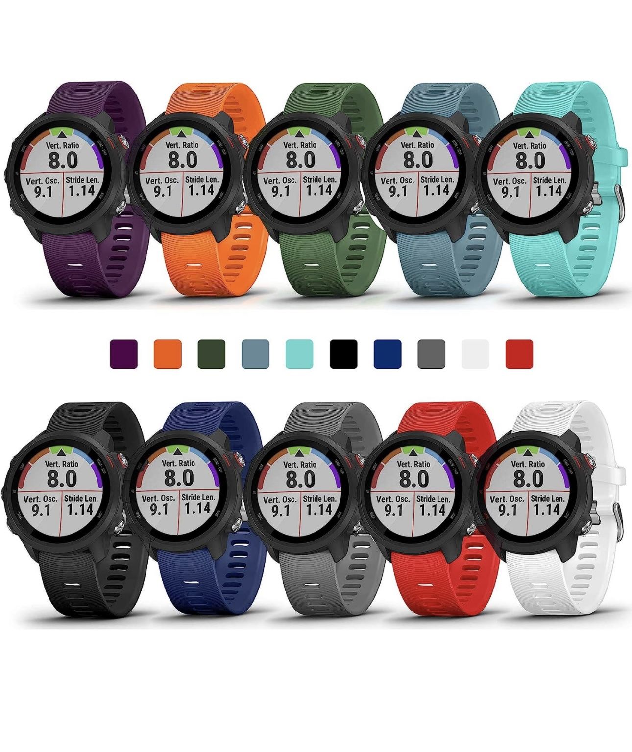 COLAPOO 10PACK Multicolor Bands