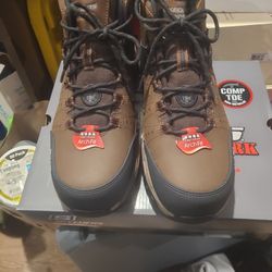 Men's Skechers Work Arch Fit Tarver Composite Toe Waterproof Boots 200161 BRBK