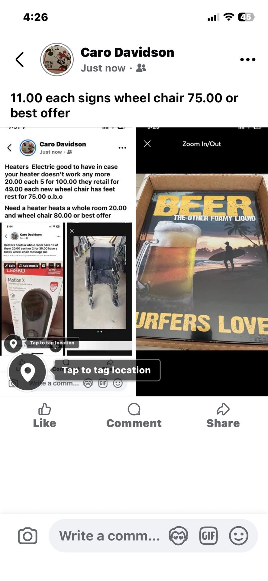 Wheel Chair 65.00 Now With Foot Rest Tucson Az