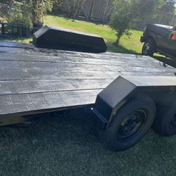 Car Trailer 16 1/2 Foot 83 inches wide  with ramps 