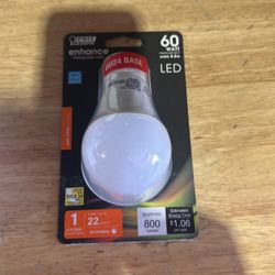 Feit electric enhance vivid, natural light do you 24 base LED 60 W bulb