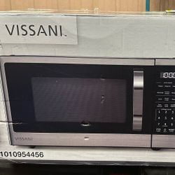 Vissani Countertop Microwave Oven in Fingerprint Resistant